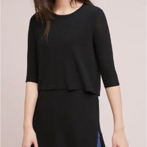 ‘Roaman’s’ Layered Cape Tee (Plus)